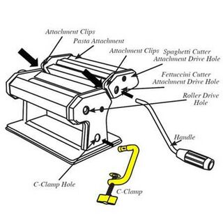 Get parts for Pasta Machine C-Clamp 01-0217