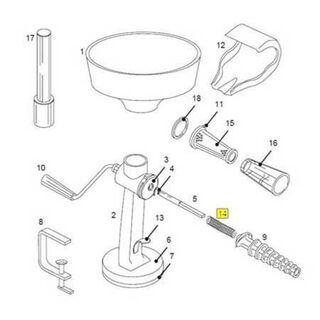 Get parts for Tomato Strainer Drive Shaft Spring 07-0822