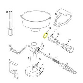 Get parts for Tomato Strainer Screen Gasket 07-0824