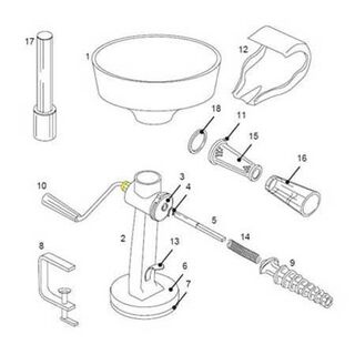 Get parts for Tomato Strainer Plastic Bushing 07-0825