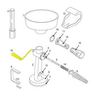 Get parts for Tomato Strainer Handle 07-0829