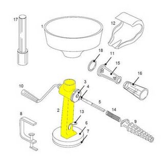 Get parts for Tomato Strainer Body 07-0832