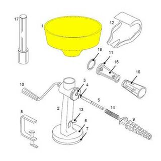 Get parts for Tomato Strainer Hopper 07-0834