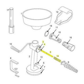 Get parts for Tomato Strainer Drive Shaft 07-0835