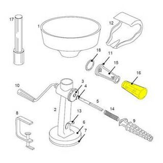 Get parts for Tomato Strainer Waste Funnel 07-0837