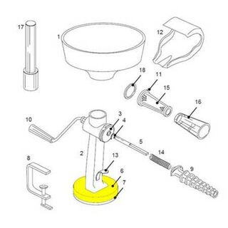 Get parts for Tomato Strainer Suction Cup Body 07-0840