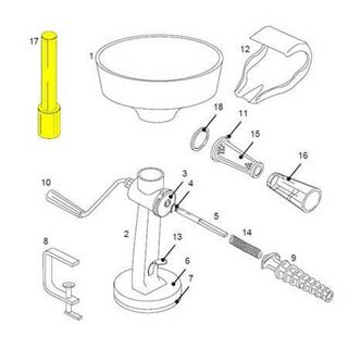 Get parts for Tomato Strainer Stomper 07-0844