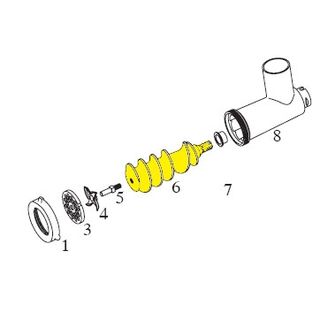 Get parts for Auger (New Style), #22 Commercial Grinder 08-2202-N