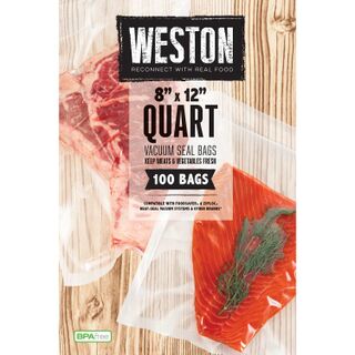 Get parts for Weston® Vacuum Sealer Bags, 8 in x 12 in, 100 Pre-Cut Bags (30-0101-W)