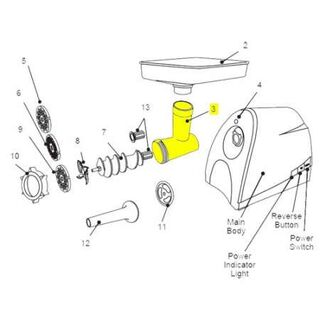 Get parts for Grinder Head, #8 Heavy Duty Electric Meat Grinders 33-0809