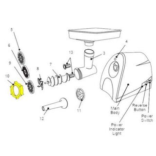 Get parts for Ring Nut, #8 Heavy Duty Electric Meat Grinders 33-0842