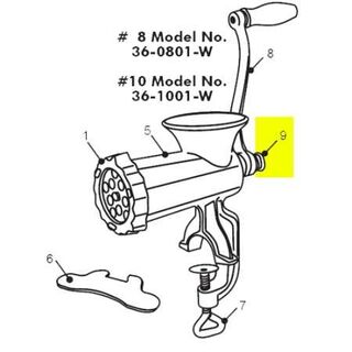 Get parts for Thumbscrew, #10 Manual Grinder 36-1010