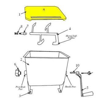 Get parts for Lid, 20 lb Meat Mixer  36-1902