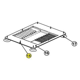 Get parts for 9 in Meat Slicer Base Cover & Foot Screws 61-0919