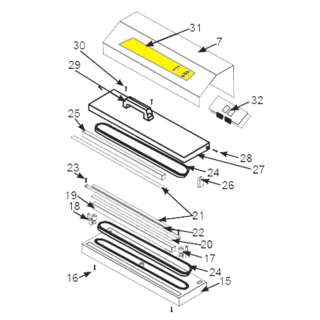 Get parts for Pro 2300 Vacuum Sealer Control Panel Sticker 65-0204