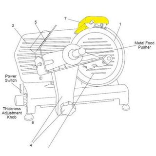 Get parts for 10 inch Slicer Knife Sharpener Assembly 83-0853