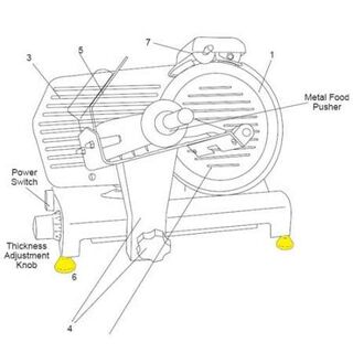 Get parts for 10 inch Slicer Feet and Screw Set 83-0855