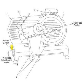 Get parts for 10 inch Slicer On/Off Switch 83-0861