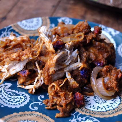 Slow Cooker Wild Turkey Pumpkin Mole