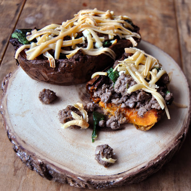 Venison Sweet Potato Skins