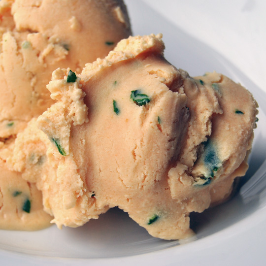 Sweet Tomato-Basil Ricotta Ice Cream