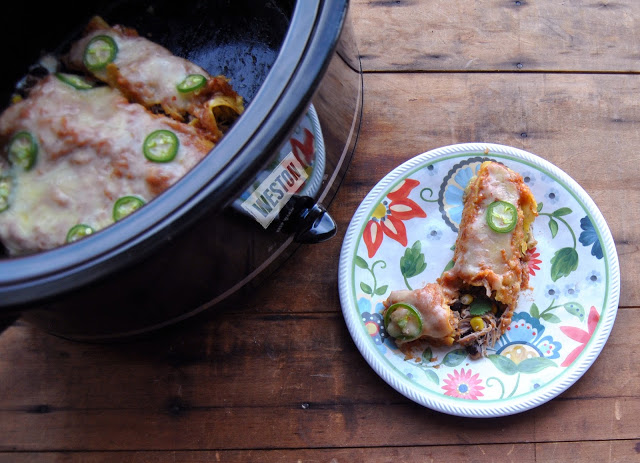 Turkey Enchiladas with Thanksgiving Leftovers