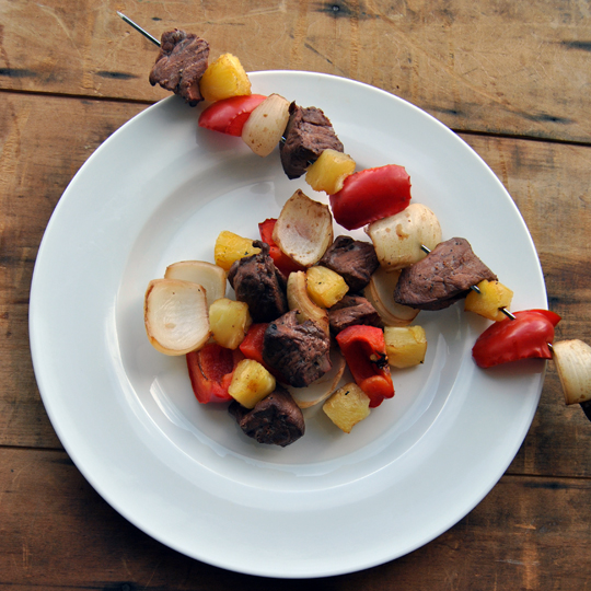 Smoked Teriyaki Venison Shish Kabobs