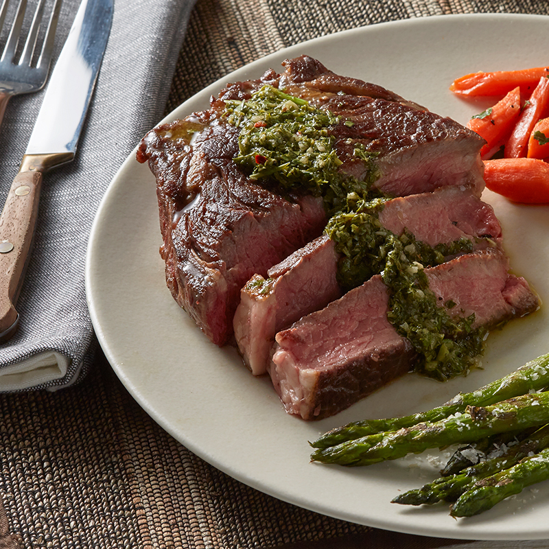 Sous Vide Steak with Chimichurri Sauce