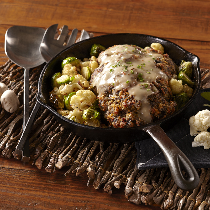 Skillet Venison Meatloaf