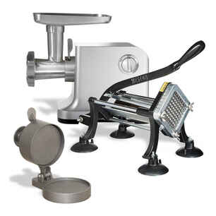 Purchase #12 Grinder, Single Press & Pro Cutter Bundle now